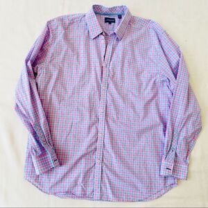 Jeremy Argyle Mens Shirt Button Down Career Casual Plaid Cotton Longsleeve XXL